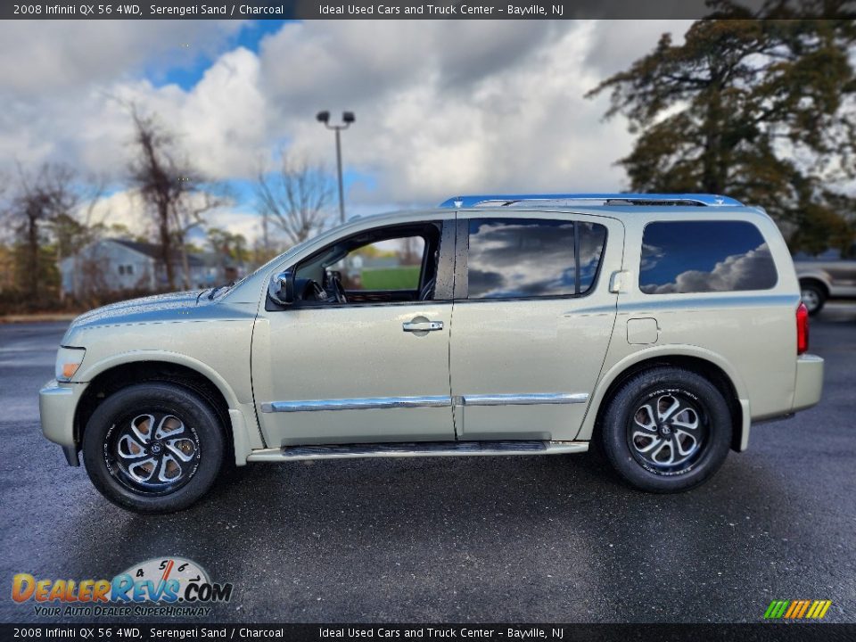 2008 Infiniti QX 56 4WD Serengeti Sand / Charcoal Photo #4