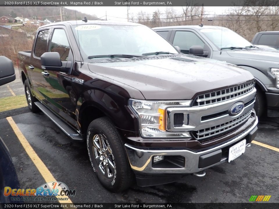 2020 Ford F150 XLT SuperCrew 4x4 Magma Red / Black Photo #3