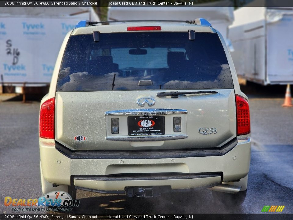 2008 Infiniti QX 56 4WD Serengeti Sand / Charcoal Photo #6