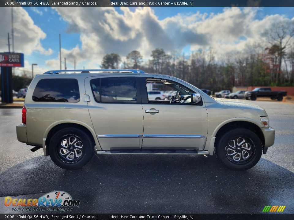 2008 Infiniti QX 56 4WD Serengeti Sand / Charcoal Photo #8