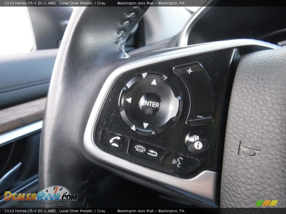 2019 Honda CR-V EX-L AWD Lunar Silver Metallic / Gray Photo #25