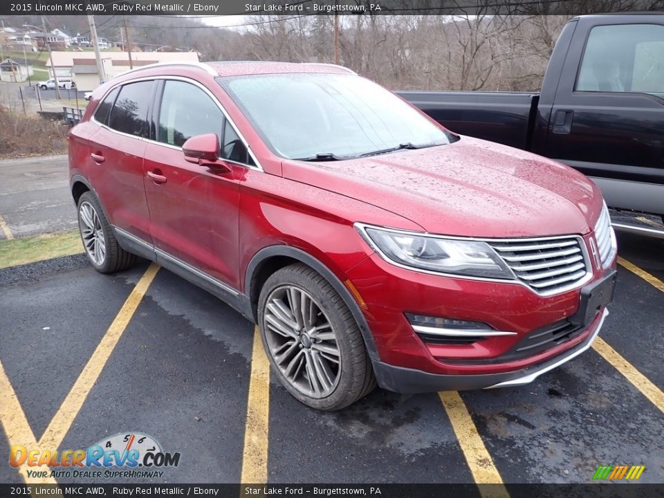 2015 Lincoln MKC AWD Ruby Red Metallic / Ebony Photo #3