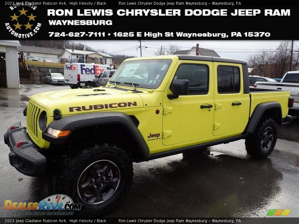 2023 Jeep Gladiator Rubicon 4x4 High Velocity / Black Photo #1