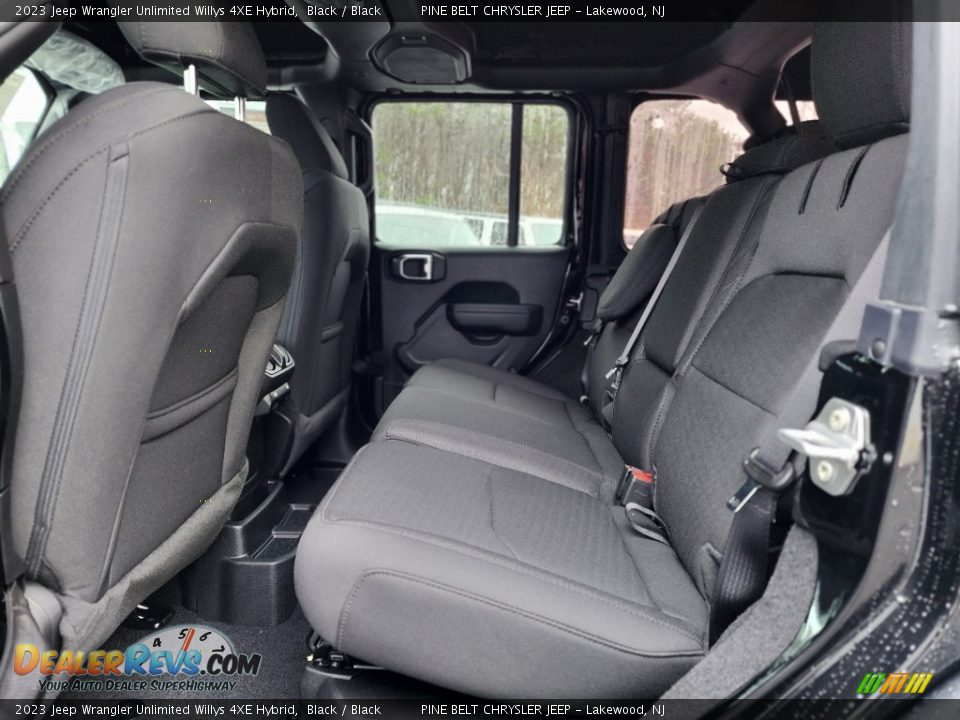 Rear Seat of 2023 Jeep Wrangler Unlimited Willys 4XE Hybrid Photo #7