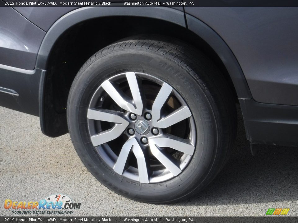 2019 Honda Pilot EX-L AWD Modern Steel Metallic / Black Photo #4