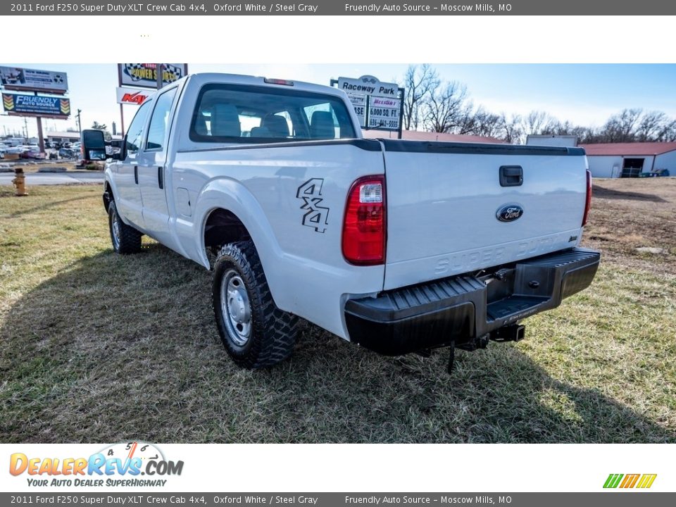 2011 Ford F250 Super Duty XLT Crew Cab 4x4 Oxford White / Steel Gray Photo #7