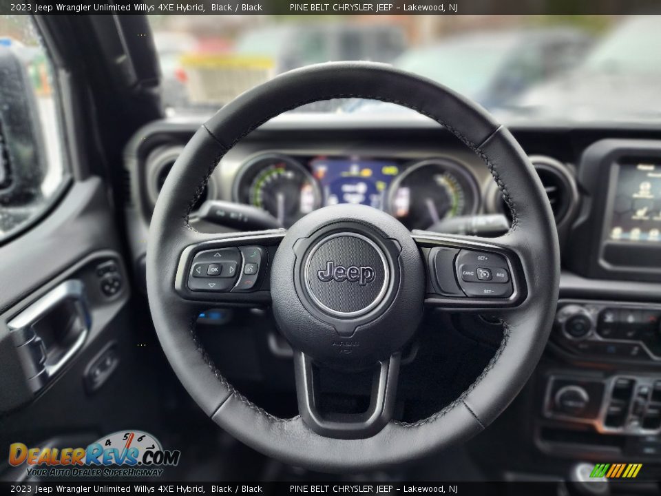 2023 Jeep Wrangler Unlimited Willys 4XE Hybrid Steering Wheel Photo #13