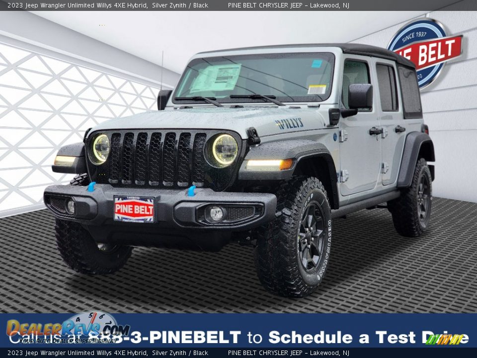 2023 Jeep Wrangler Unlimited Willys 4XE Hybrid Silver Zynith / Black Photo #1