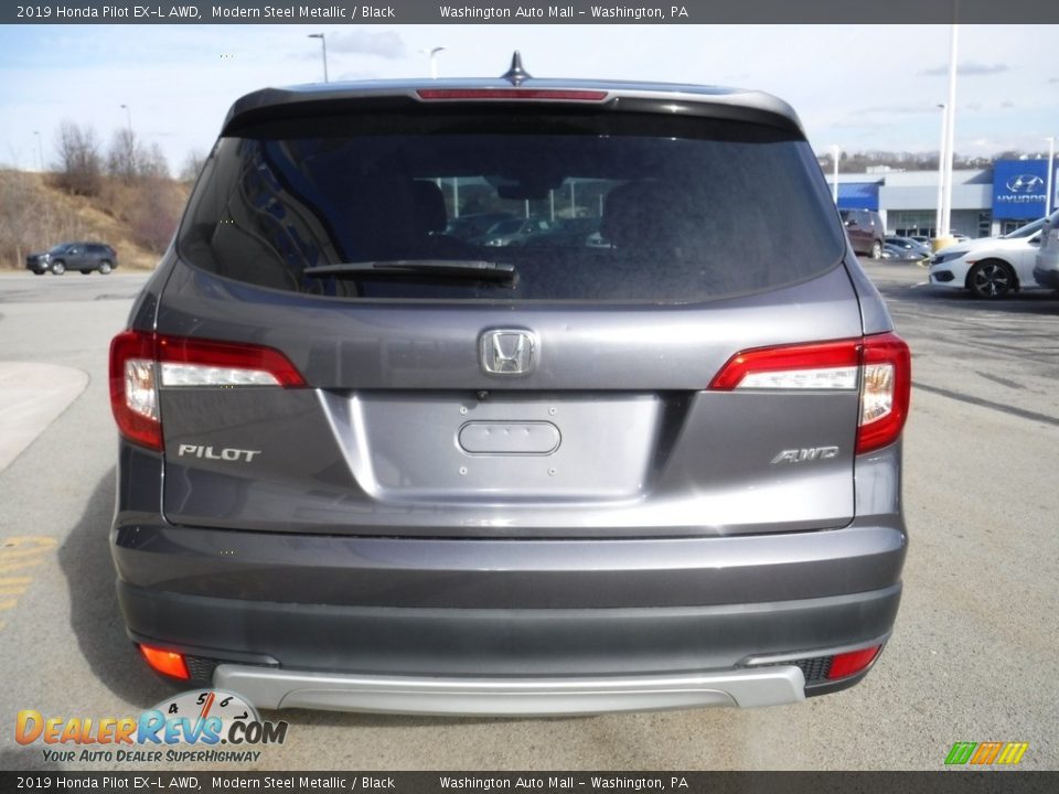 2019 Honda Pilot EX-L AWD Modern Steel Metallic / Black Photo #9