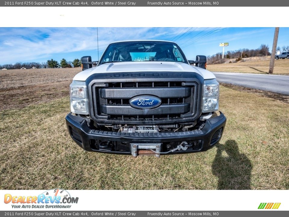 2011 Ford F250 Super Duty XLT Crew Cab 4x4 Oxford White / Steel Gray Photo #10