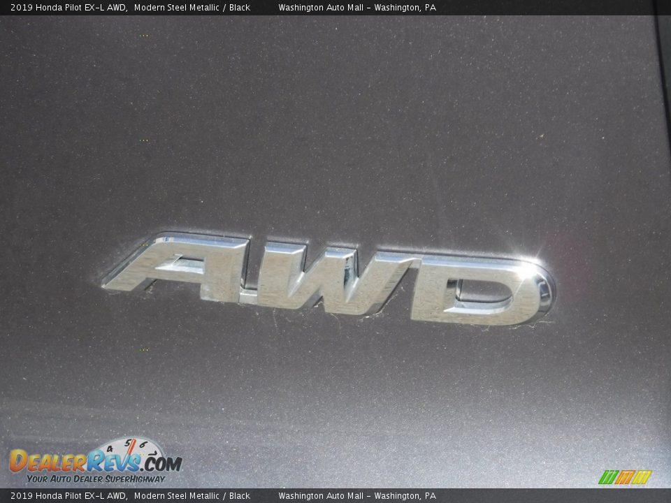 2019 Honda Pilot EX-L AWD Modern Steel Metallic / Black Photo #10