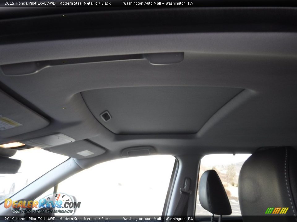 2019 Honda Pilot EX-L AWD Modern Steel Metallic / Black Photo #11