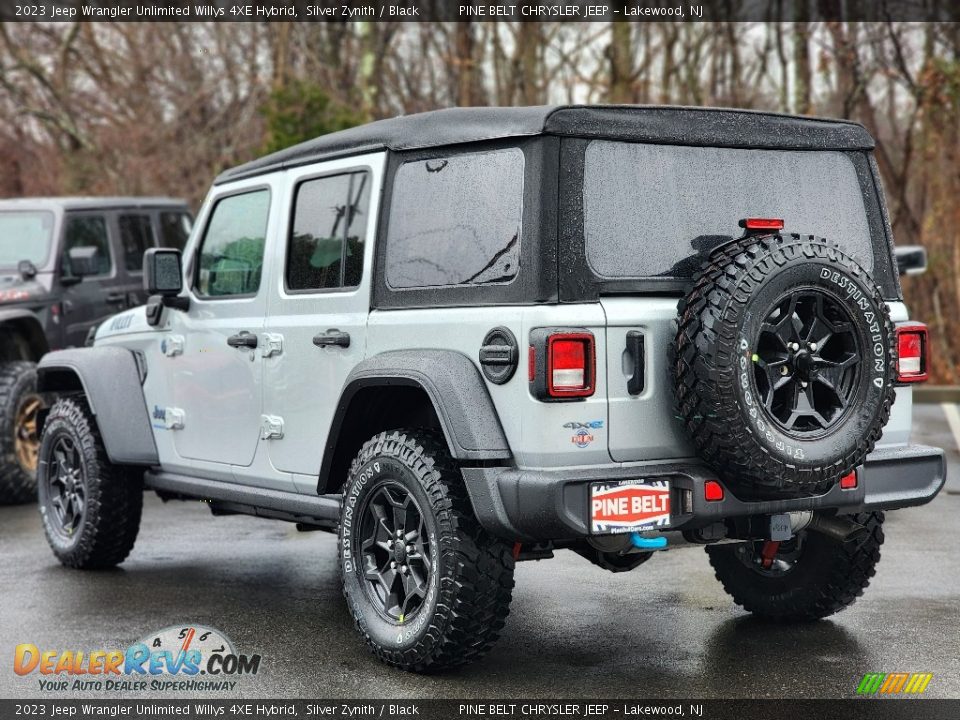 2023 Jeep Wrangler Unlimited Willys 4XE Hybrid Silver Zynith / Black Photo #4