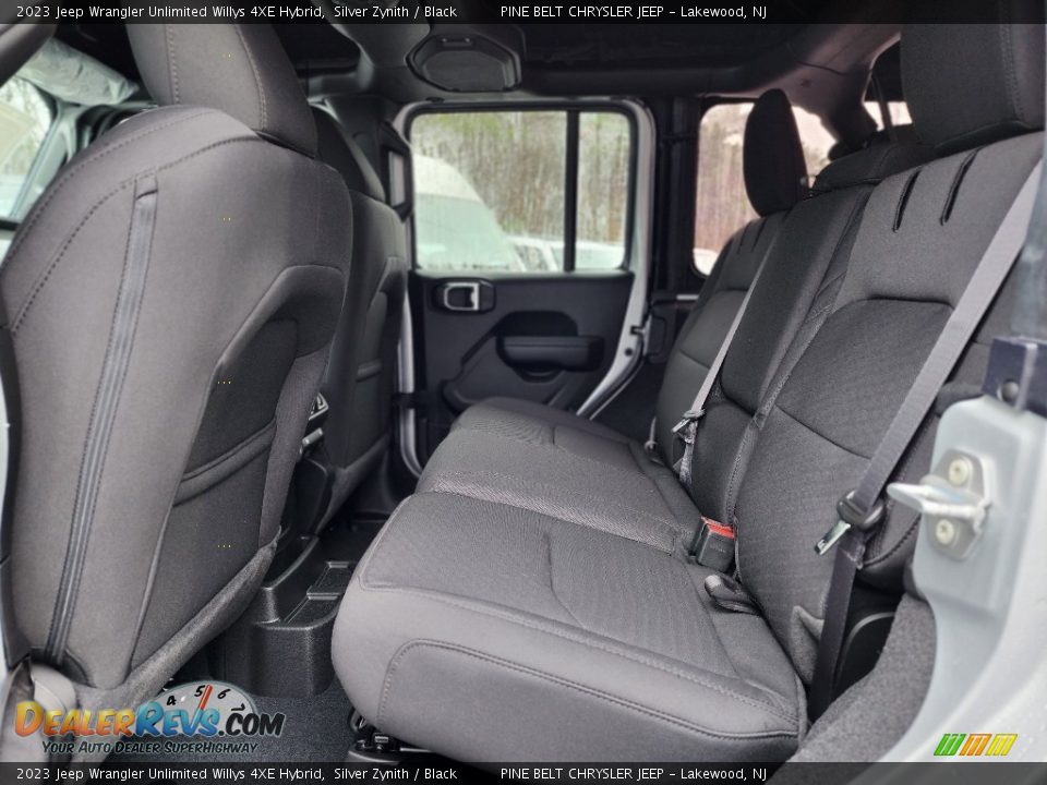 Rear Seat of 2023 Jeep Wrangler Unlimited Willys 4XE Hybrid Photo #7