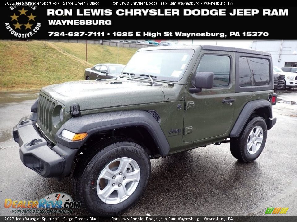 2023 Jeep Wrangler Sport 4x4 Sarge Green / Black Photo #1