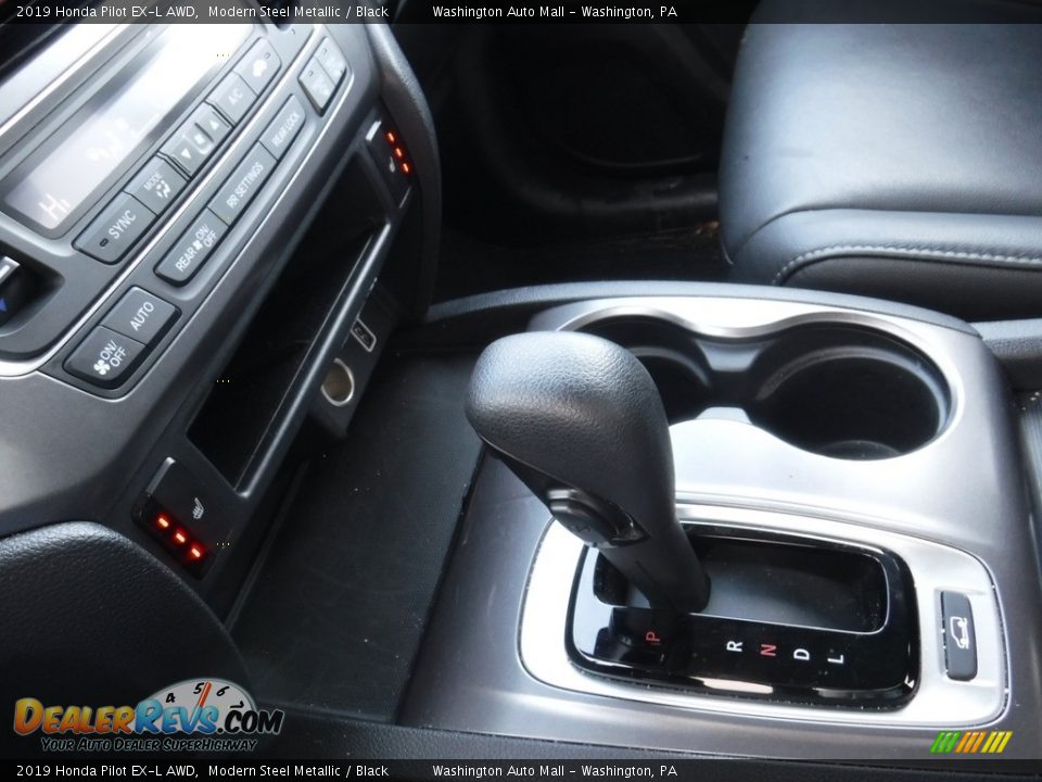 2019 Honda Pilot EX-L AWD Modern Steel Metallic / Black Photo #17