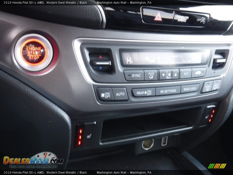 2019 Honda Pilot EX-L AWD Modern Steel Metallic / Black Photo #18