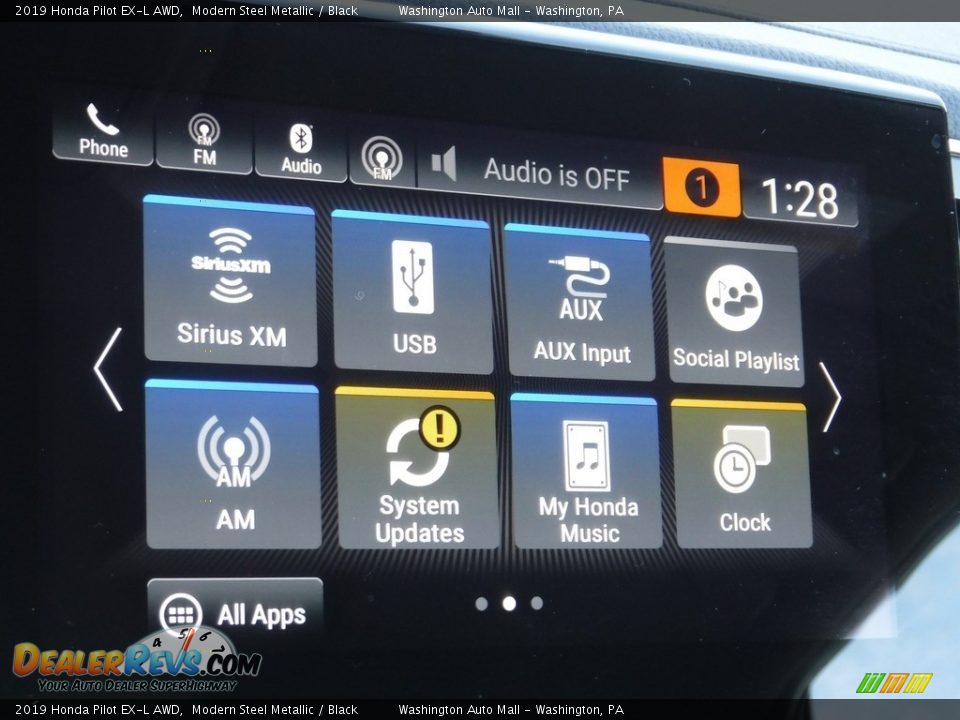 2019 Honda Pilot EX-L AWD Modern Steel Metallic / Black Photo #20