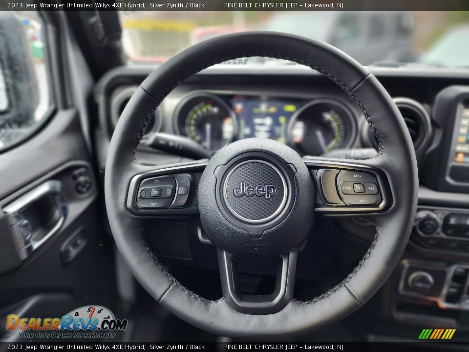 2023 Jeep Wrangler Unlimited Willys 4XE Hybrid Steering Wheel Photo #13