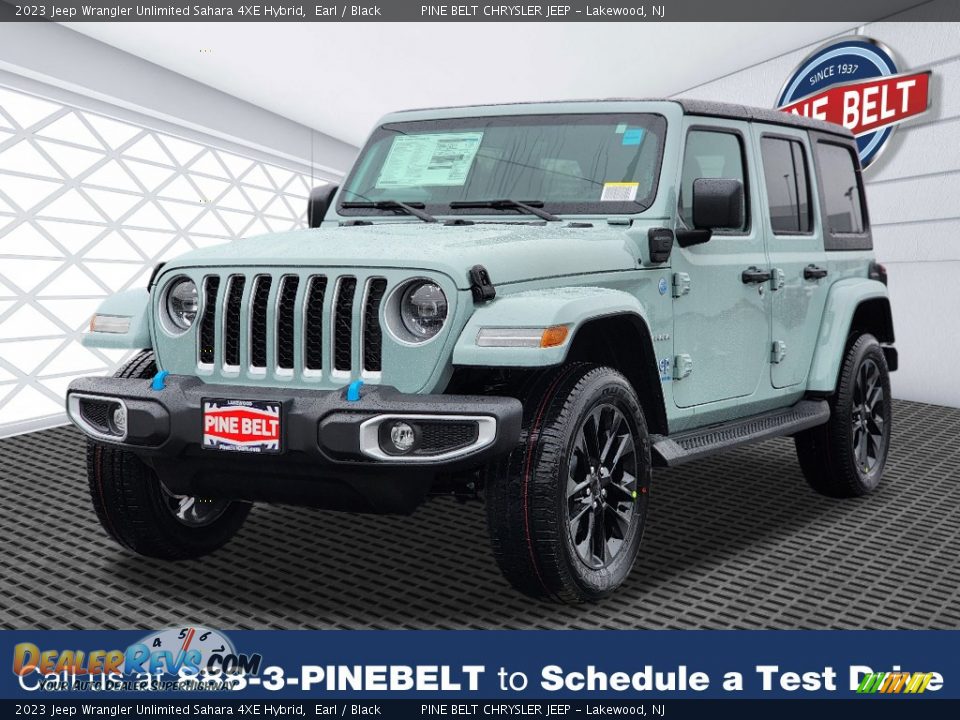 2023 Jeep Wrangler Unlimited Sahara 4XE Hybrid Earl / Black Photo #1