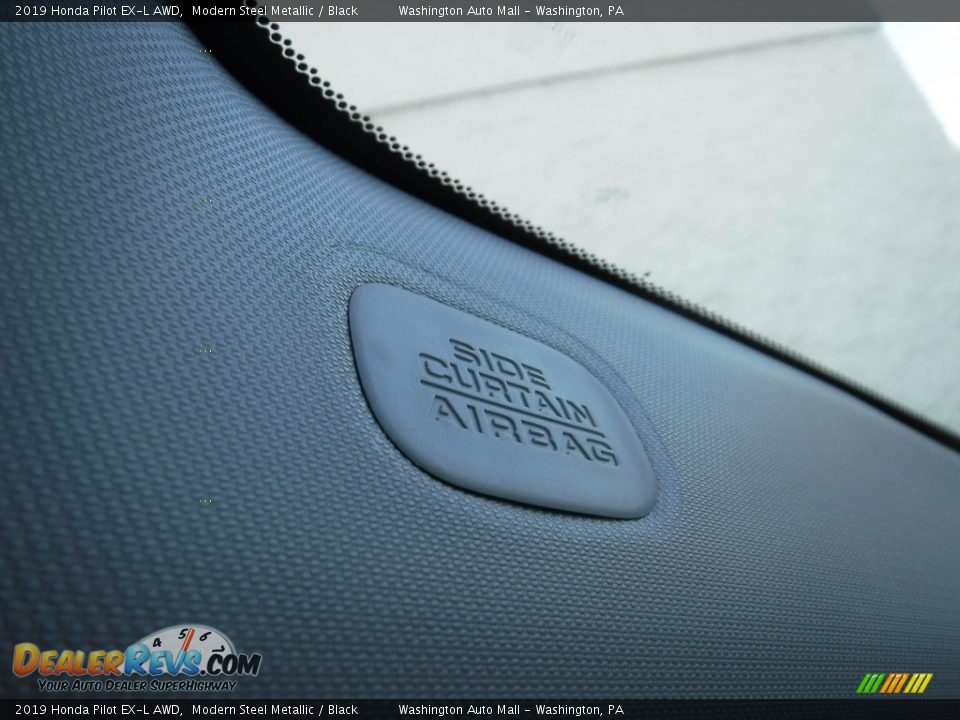 2019 Honda Pilot EX-L AWD Modern Steel Metallic / Black Photo #25