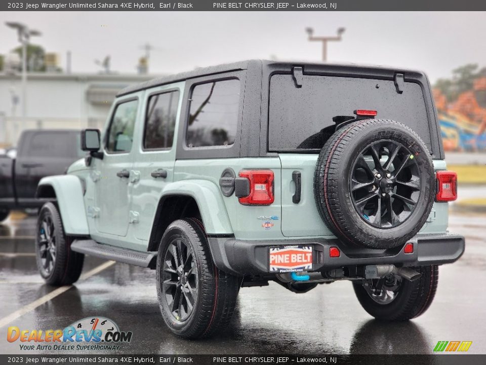 2023 Jeep Wrangler Unlimited Sahara 4XE Hybrid Earl / Black Photo #4