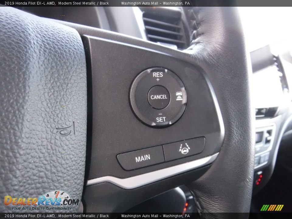 2019 Honda Pilot EX-L AWD Modern Steel Metallic / Black Photo #27