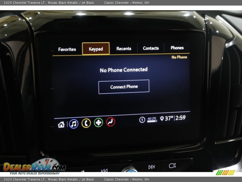 2020 Chevrolet Traverse LT Mosaic Black Metallic / Jet Black Photo #11