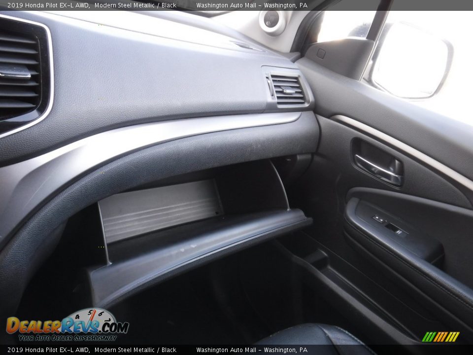 2019 Honda Pilot EX-L AWD Modern Steel Metallic / Black Photo #28