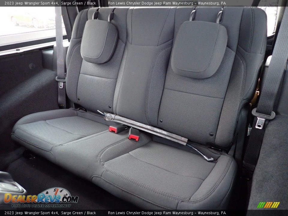 Rear Seat of 2023 Jeep Wrangler Sport 4x4 Photo #12