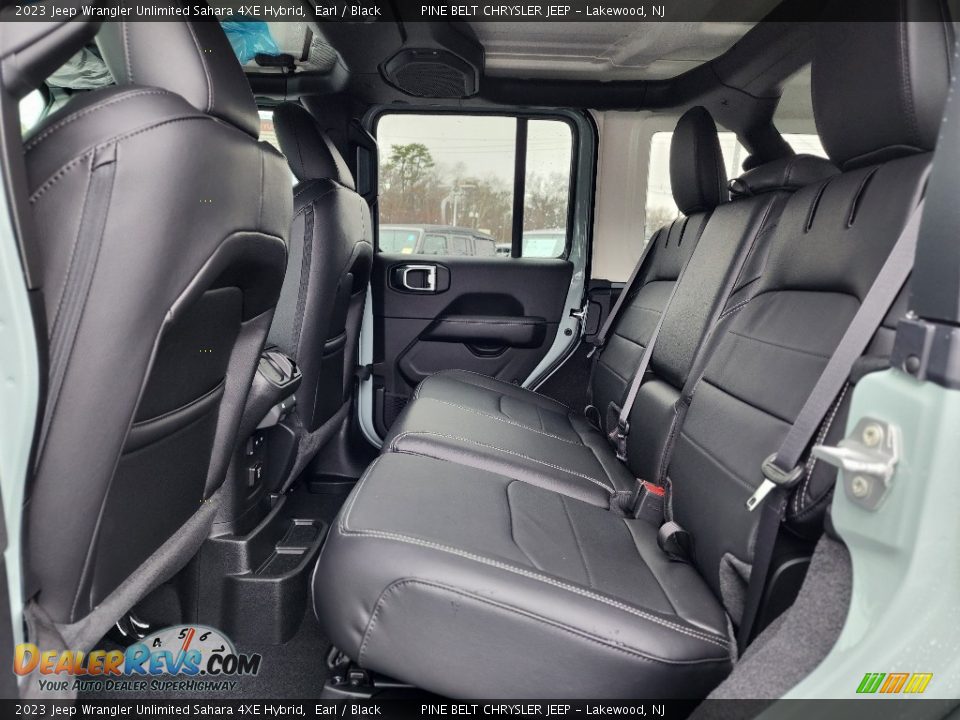 Rear Seat of 2023 Jeep Wrangler Unlimited Sahara 4XE Hybrid Photo #7