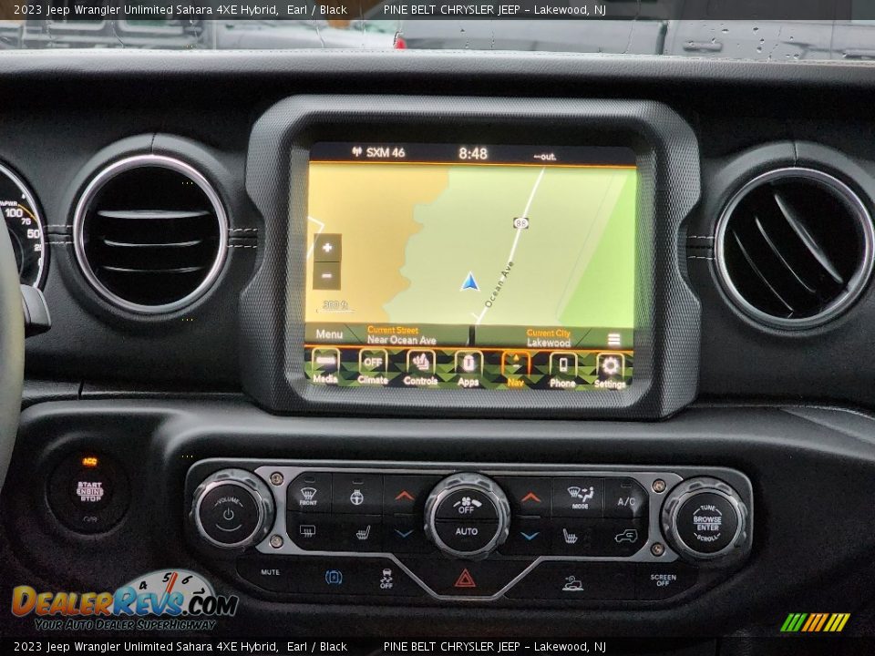 Navigation of 2023 Jeep Wrangler Unlimited Sahara 4XE Hybrid Photo #10