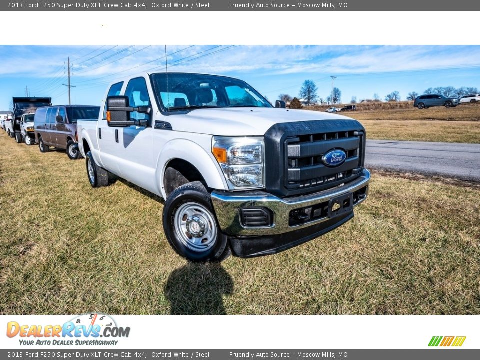 2013 Ford F250 Super Duty XLT Crew Cab 4x4 Oxford White / Steel Photo #1