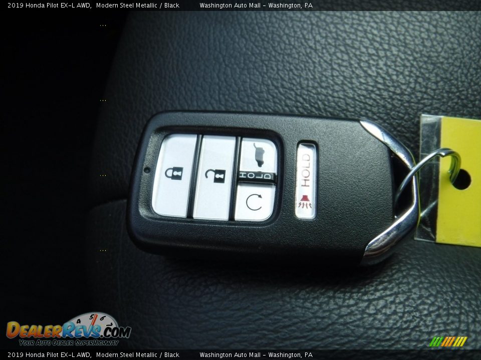 2019 Honda Pilot EX-L AWD Modern Steel Metallic / Black Photo #35