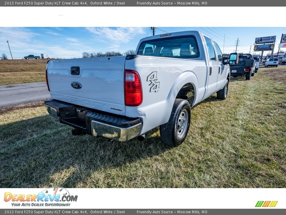 2013 Ford F250 Super Duty XLT Crew Cab 4x4 Oxford White / Steel Photo #4