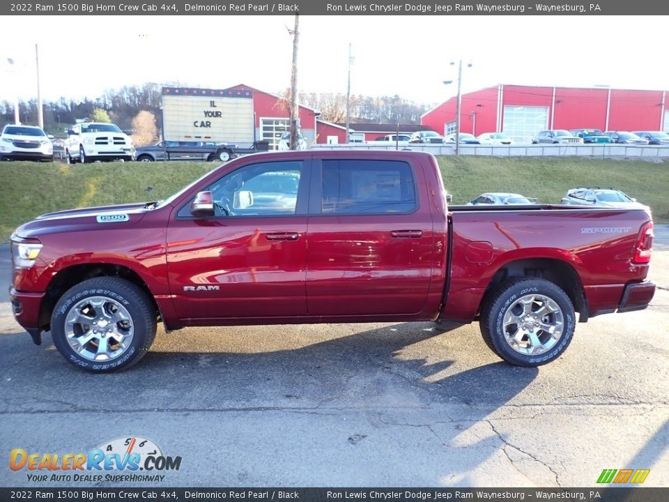 2022 Ram 1500 Big Horn Crew Cab 4x4 Delmonico Red Pearl / Black Photo #2