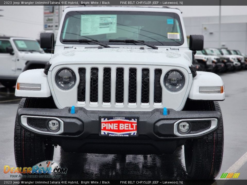 2023 Jeep Wrangler Unlimited Sahara 4XE Hybrid Bright White / Black Photo #2