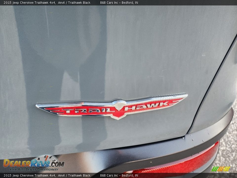 2015 Jeep Cherokee Trailhawk 4x4 Anvil / Trailhawk Black Photo #13