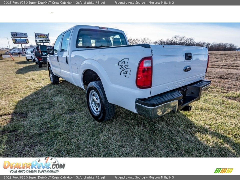 2013 Ford F250 Super Duty XLT Crew Cab 4x4 Oxford White / Steel Photo #6