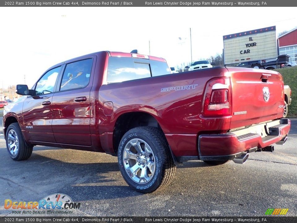 2022 Ram 1500 Big Horn Crew Cab 4x4 Delmonico Red Pearl / Black Photo #3