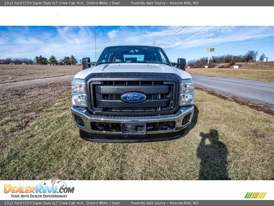 2013 Ford F250 Super Duty XLT Crew Cab 4x4 Oxford White / Steel Photo #9