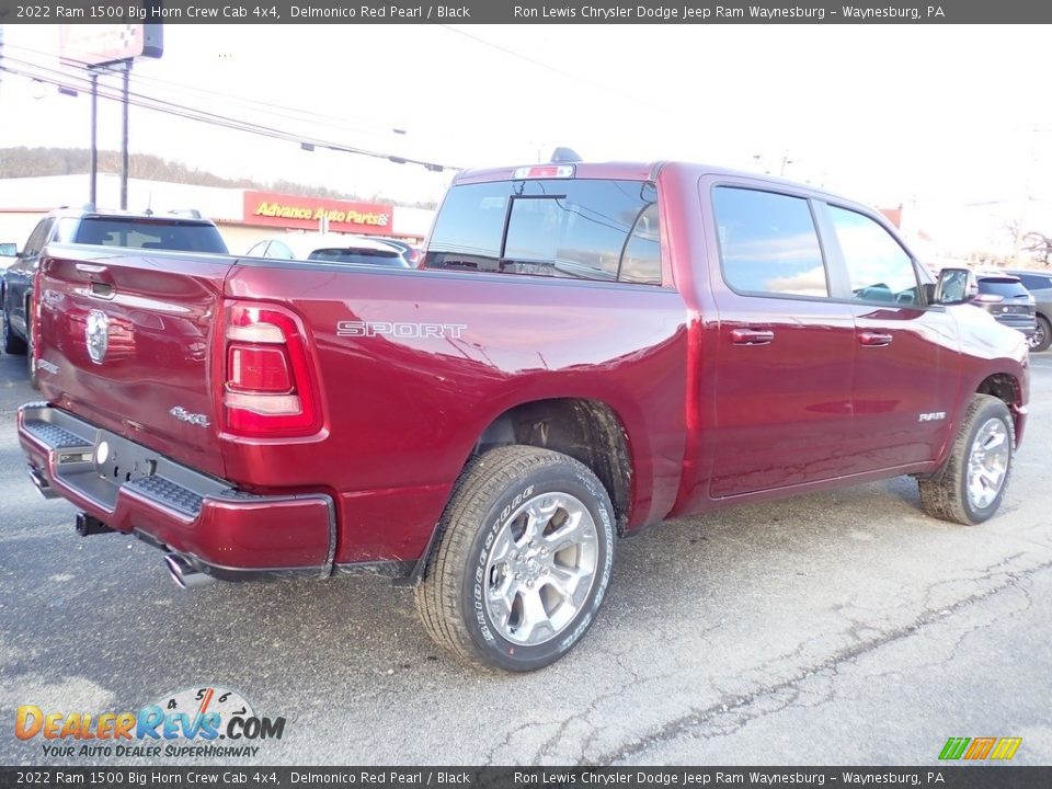 2022 Ram 1500 Big Horn Crew Cab 4x4 Delmonico Red Pearl / Black Photo #6