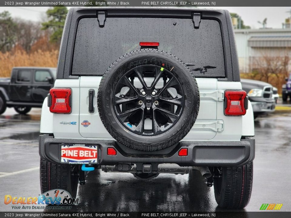 2023 Jeep Wrangler Unlimited Sahara 4XE Hybrid Bright White / Black Photo #6