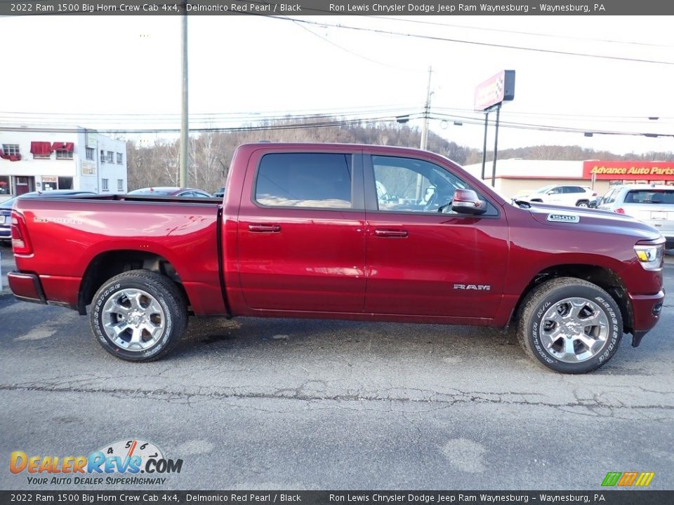 2022 Ram 1500 Big Horn Crew Cab 4x4 Delmonico Red Pearl / Black Photo #7