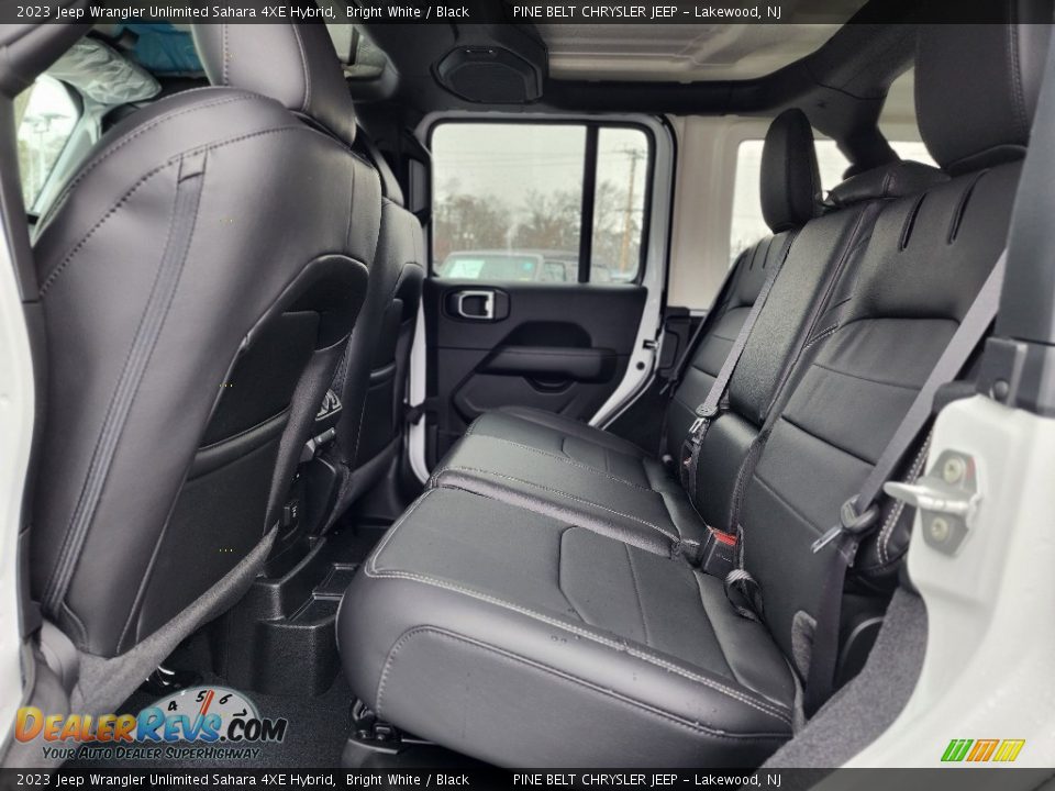 Rear Seat of 2023 Jeep Wrangler Unlimited Sahara 4XE Hybrid Photo #7