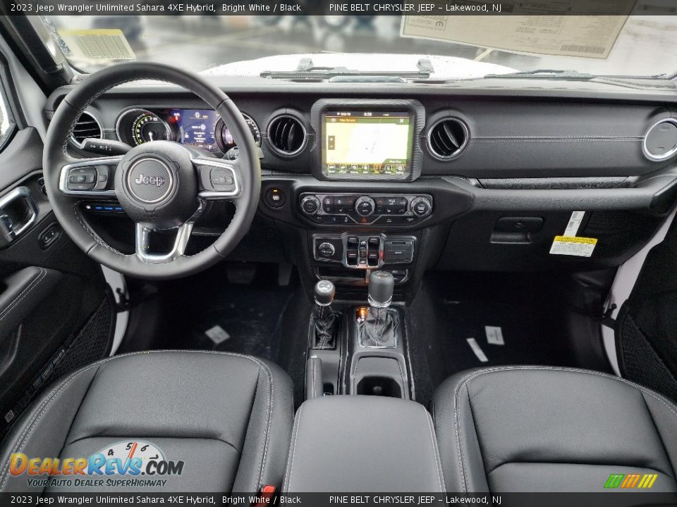 Black Interior - 2023 Jeep Wrangler Unlimited Sahara 4XE Hybrid Photo #9