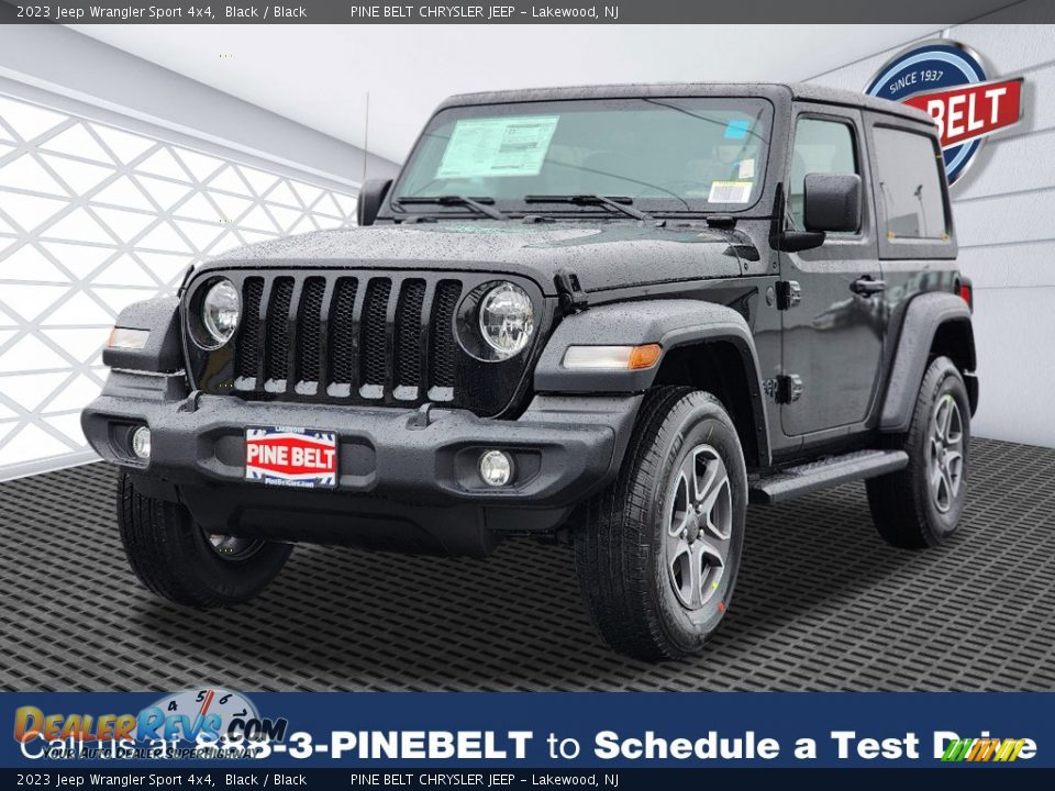 2023 Jeep Wrangler Sport 4x4 Black / Black Photo #1