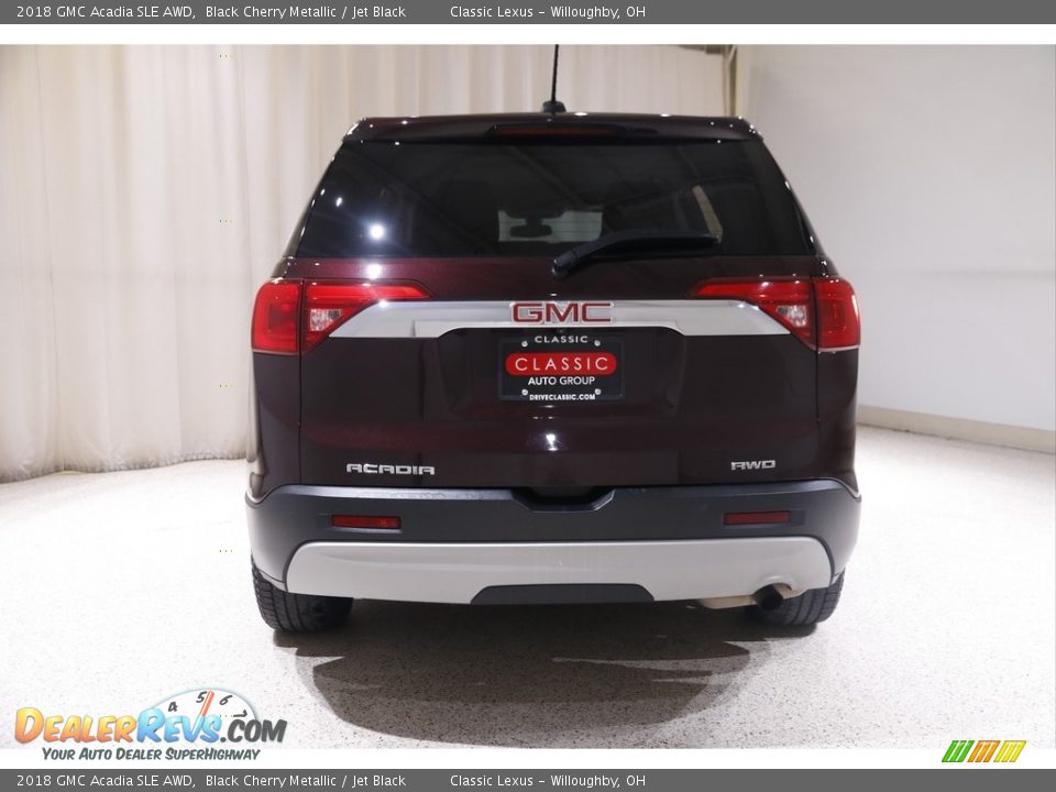 2018 GMC Acadia SLE AWD Black Cherry Metallic / Jet Black Photo #19