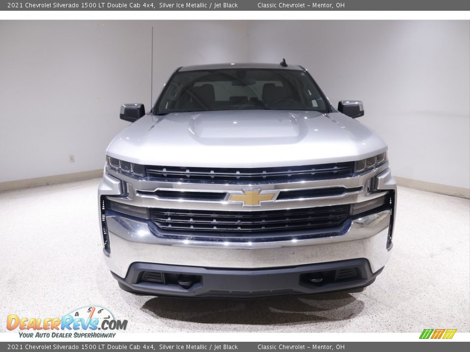 2021 Chevrolet Silverado 1500 LT Double Cab 4x4 Silver Ice Metallic / Jet Black Photo #2