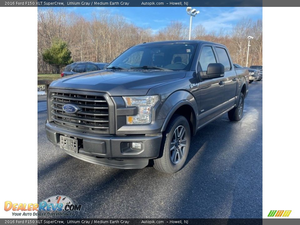 2016 Ford F150 XLT SuperCrew Lithium Gray / Medium Earth Gray Photo #1